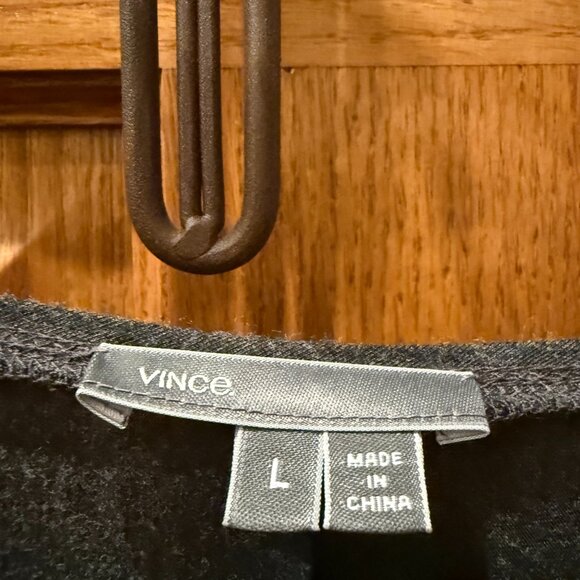 Vince Tunic Top, L, Heather Gray - Picture 2 of 2